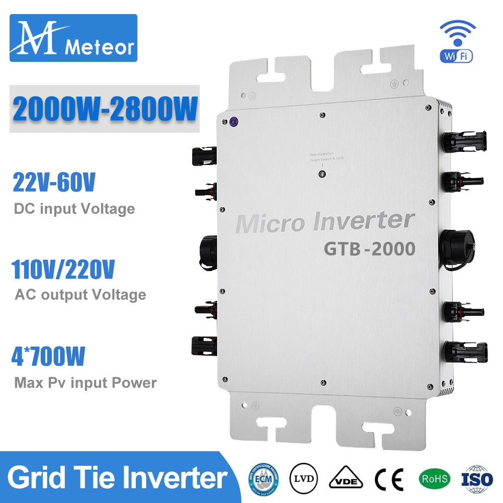 Grid Tie Inverter Limiter 2000W - 2000W 2400W 2800W Micro inversor 110V