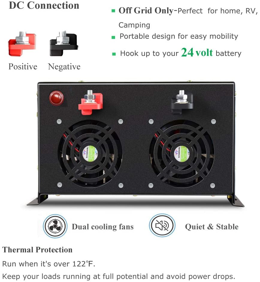Pure Sine Wave Inverter 5000W 48V 220V - Inversor Solar de onda sinusoidal pura