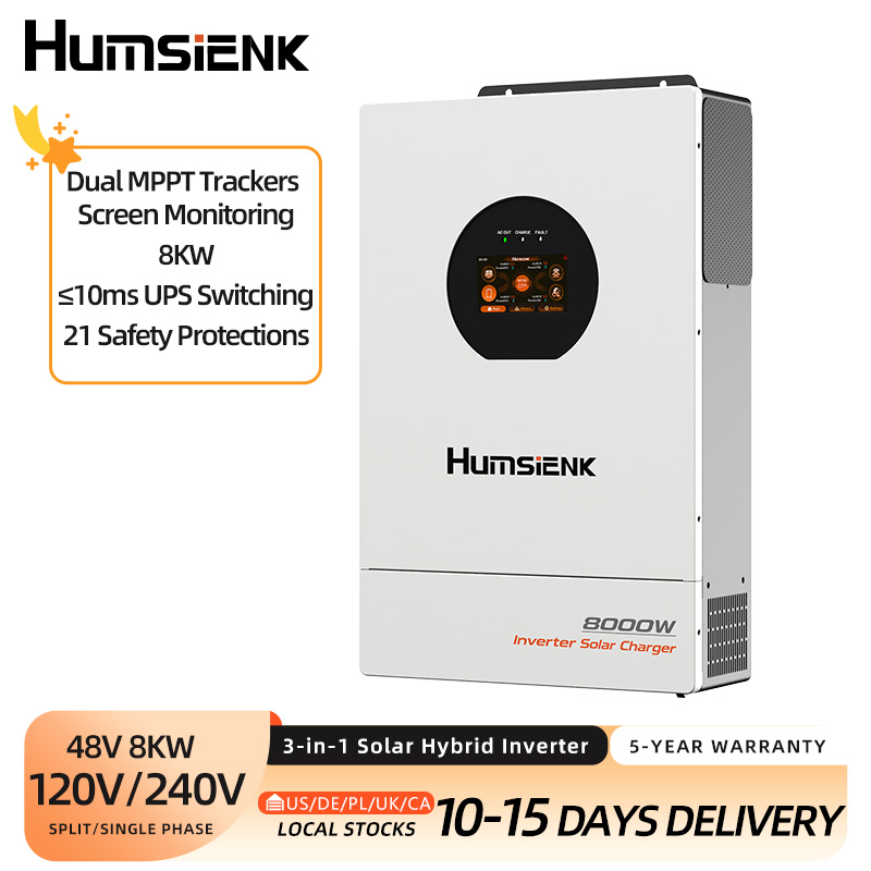 Mppt Hybrid Inverter 48V 8Kw 3 Phase - Inversor Híbrido Solar Humsienk 48V 8KW