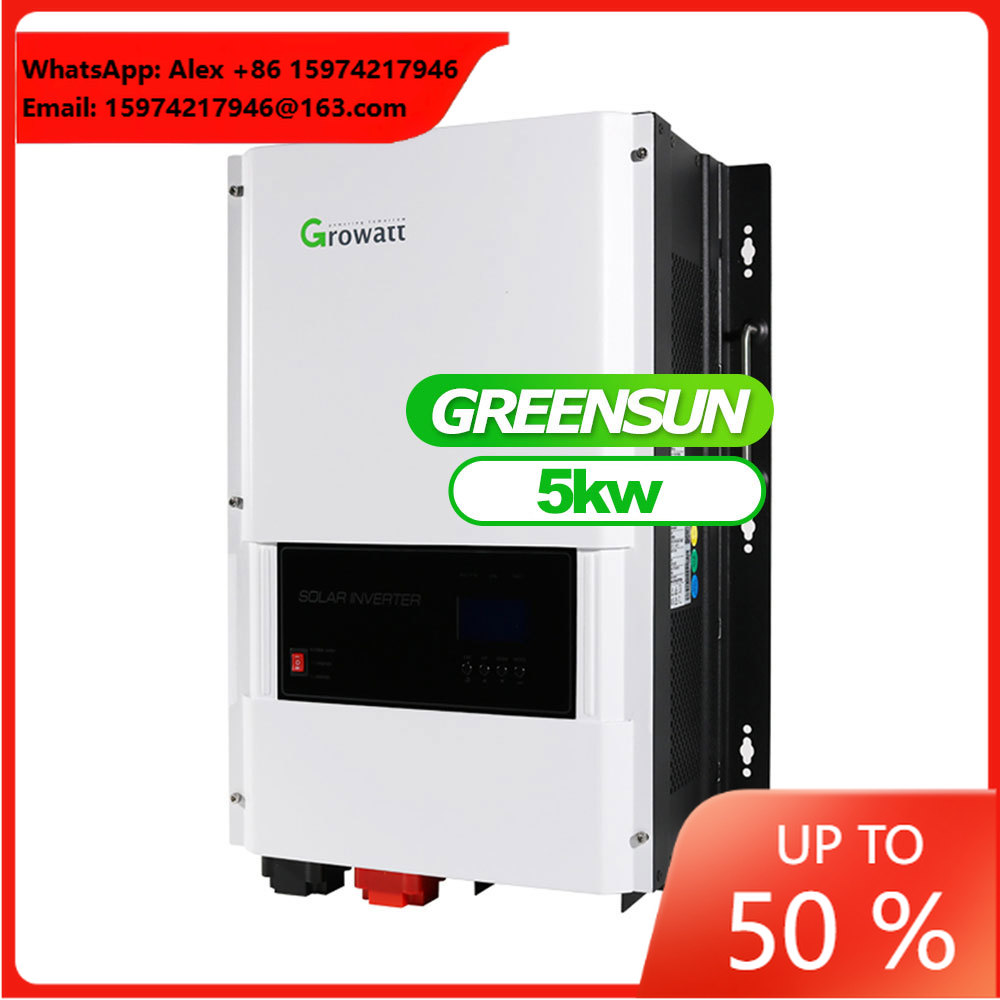 Off Grid Solar Inverter 48V 6000W - Inversor Híbrido Growatt Fuera de Red