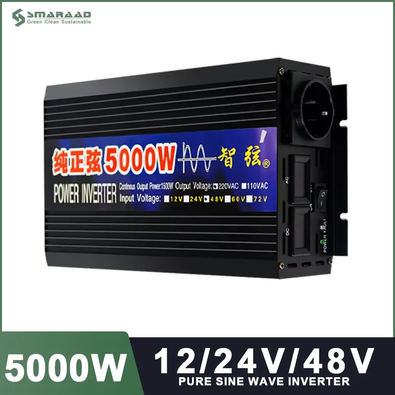 Inversor de Onda Sinusoidal Pu - Pure Sine Wave Inverter 5000W 48V 220V reseña y precio
