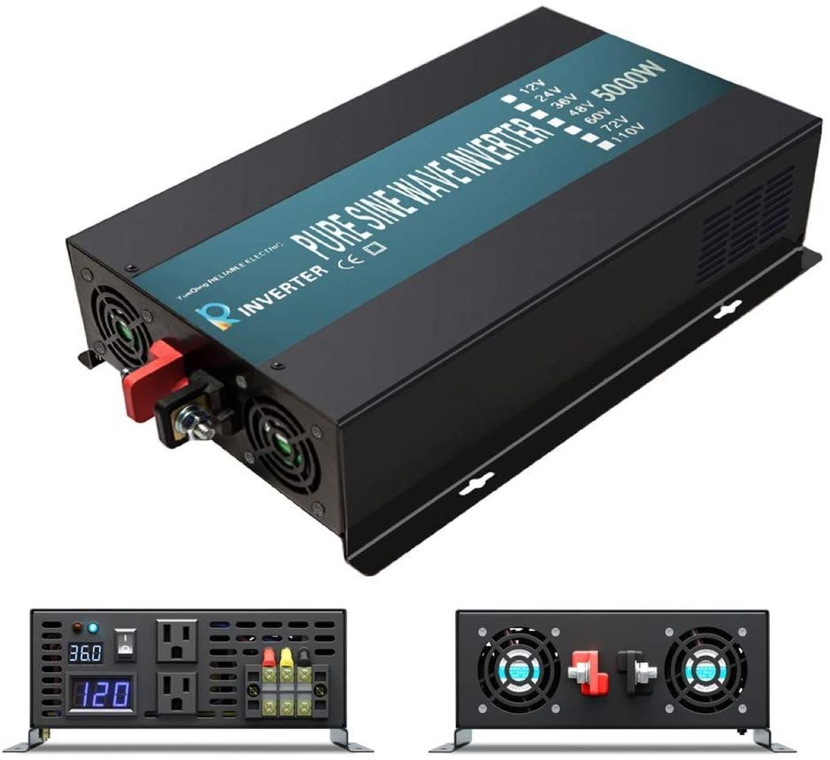 Inversor de energía Solar de o - Pure Sine Wave Inverter 5000W 48V 220V reseña y precio