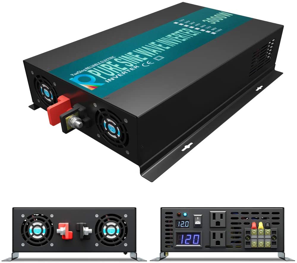 Inversor de onda sinusoidal pu - Inverter Pure Sine Wave 60Hz 120V 3000W reseña y precio