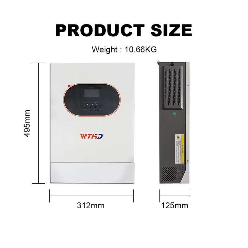 Inversor Solar Híbrido Monofás - Off Grid Solar Inverter 48V 6000W reseña y precio