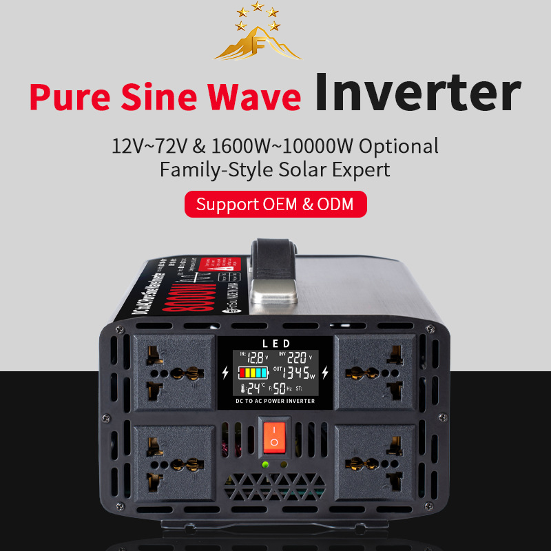 Inversor Portátil de Onda Sinu - Pure Sine Wave Inverter 5000W 48V 220V reseña y precio