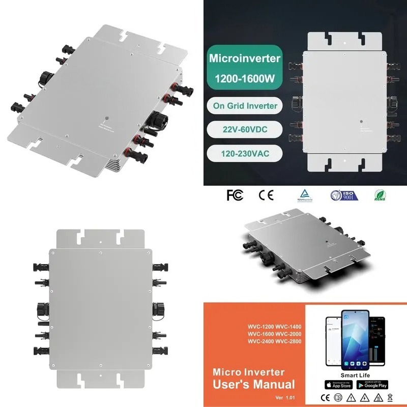 Microinversor Inteligente con  - Micro Inverter 1400W Solar Grid Tie reseña y precio