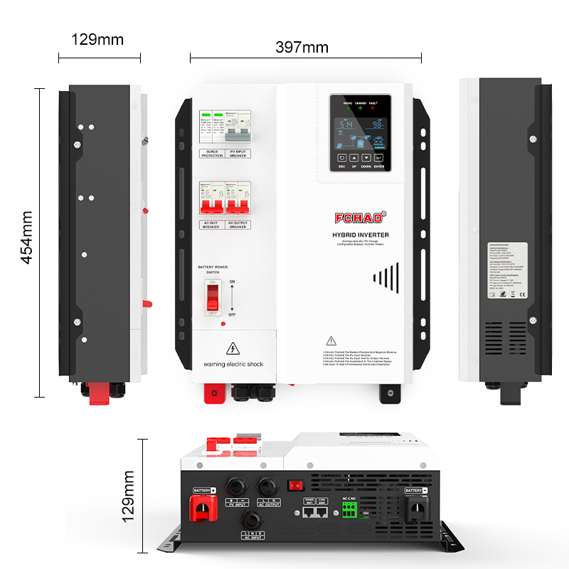Inversor Híbrido Solar Fchao d - Hybrid Solar Inverter 5.5Kw Mppt 48V reseña y precio