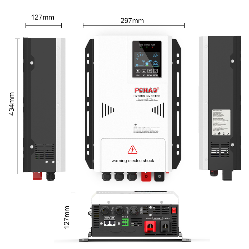 Inversor Híbrido Solar Fchao d - Hybrid Solar Inverter 5.5Kw Mppt 48V reseña y precio