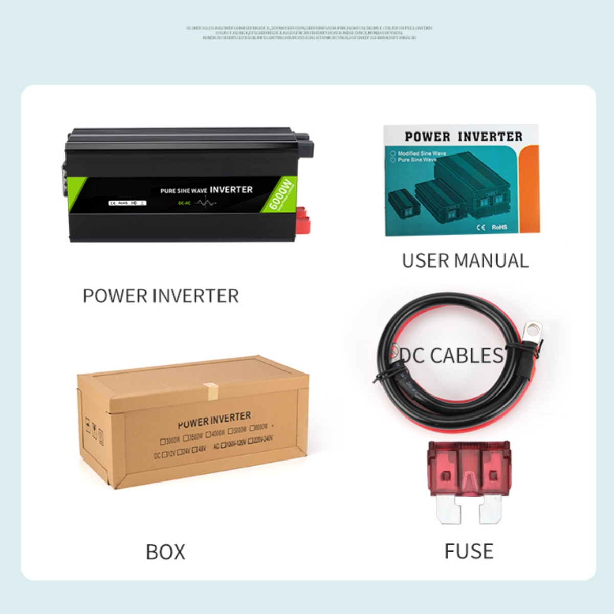 Myami 5000w 12v 24v 48v CC a C - Pure Sine Wave Inverter 5000W 48V 220V reseña y precio