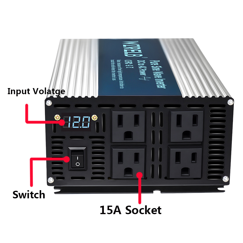 Inversor de onda sinusoidal pu - Inverter Pure Sine Wave 60Hz 120V 3000W reseña y precio
