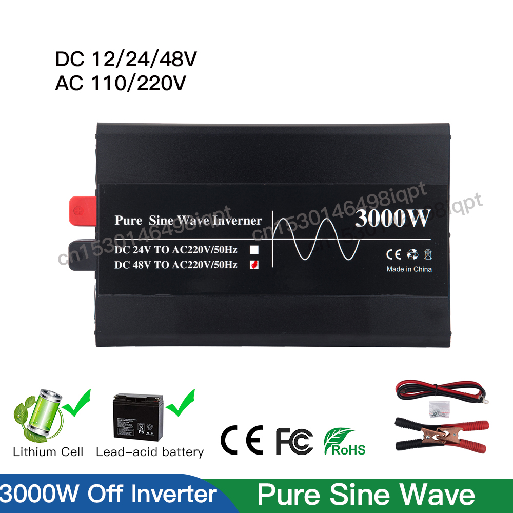 Inversor de conexión de onda s - Lifepo4 Solar Inverter 24V 3000W reseña y precio