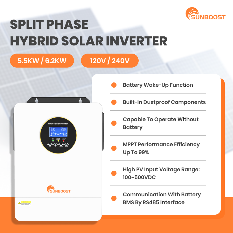 Sunboost 3Kw 4Kw 5000W 5.5Kw 6 - Hybrid Solar Inverter 5.5Kw Mppt 48V reseña y precio