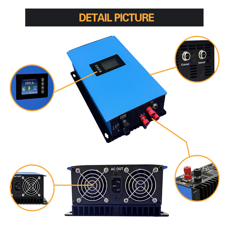 Inversor de conexión a red de  - Grid Tie Inverter Limiter 2000W reseña y precio