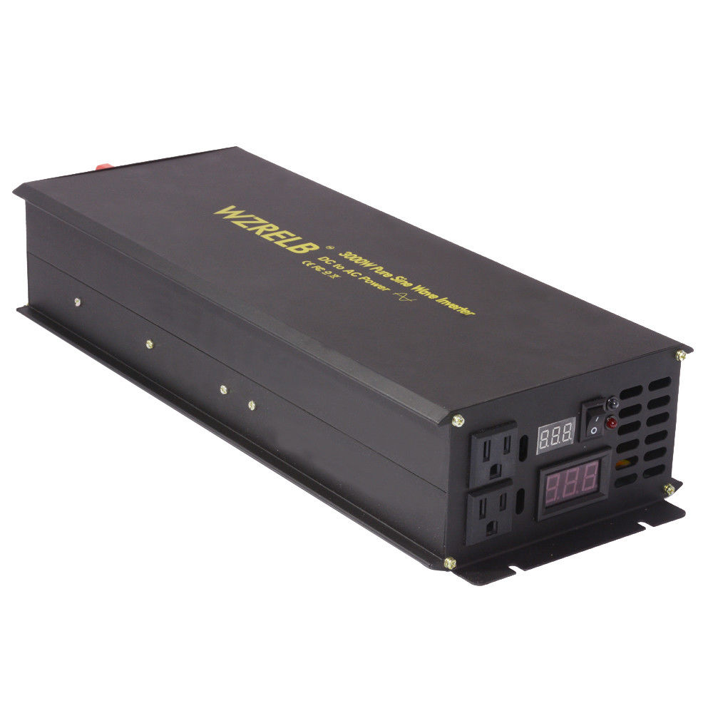 Inversor de energía Solar de 3 - Inverter Pure Sine Wave 60Hz 120V 3000W reseña y precio