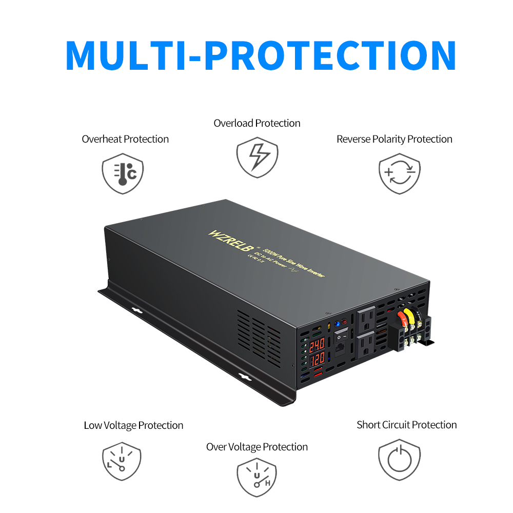 Inversor de energía Solar de o - Pure Sine Wave Inverter 5000W 48V 220V reseña y precio