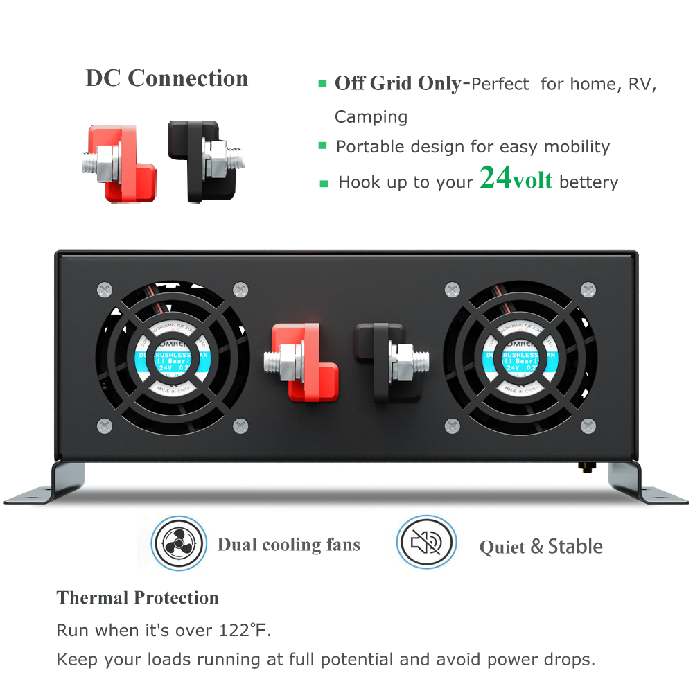 Inversor de energía Solar de o - Pure Sine Wave Inverter 5000W 48V 220V reseña y precio