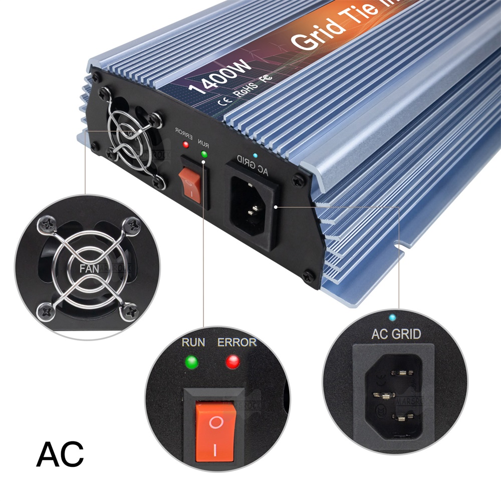 Inversor Solar de 18V, 24V, 36 - Micro Inverter 1400W Solar Grid Tie reseña y precio